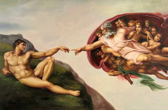 Michelangelo, however, preferred a less intimate, "phone home" interpretation.