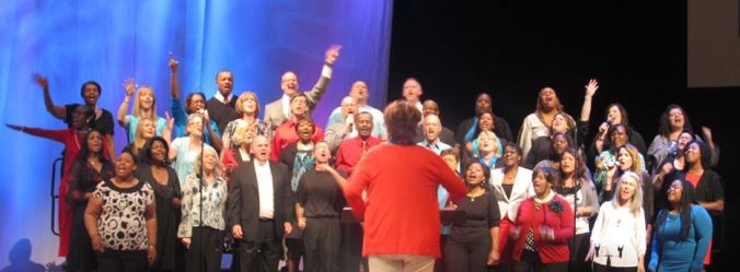 "It's okay if you can't sing. We usually just move our lips while the tech guys play something from Hillsong."